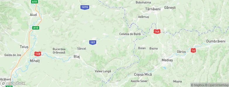 Jidvei, Romania Map