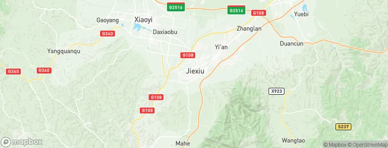 Jiexiu, China Map