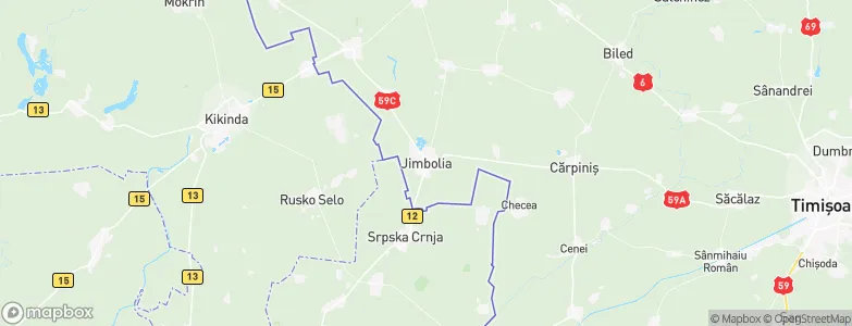 Jimbolia, Romania Map