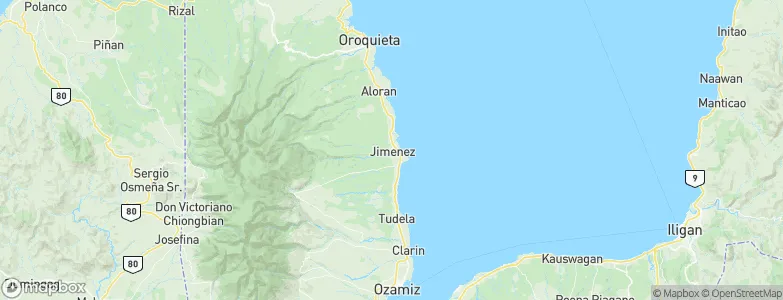 Jimenez, Philippines Map