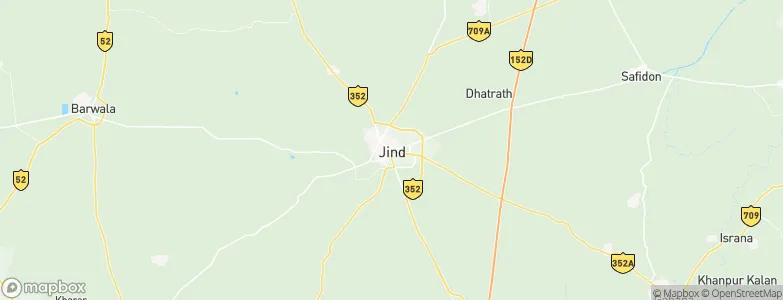 Jīnd, India Map