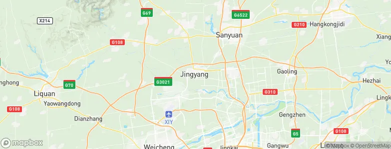 Jinggan, China Map