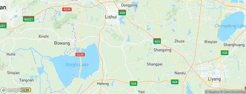 Jingqiao Zhen, China Map