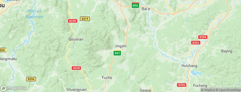Jingshi, China Map