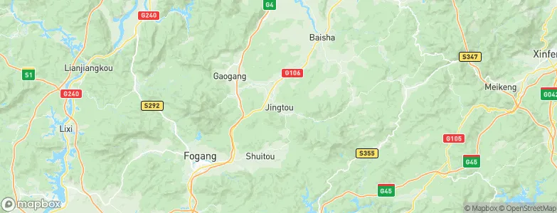 Jingtou, China Map