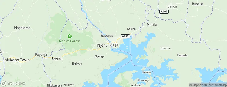 Jinja, Uganda Map