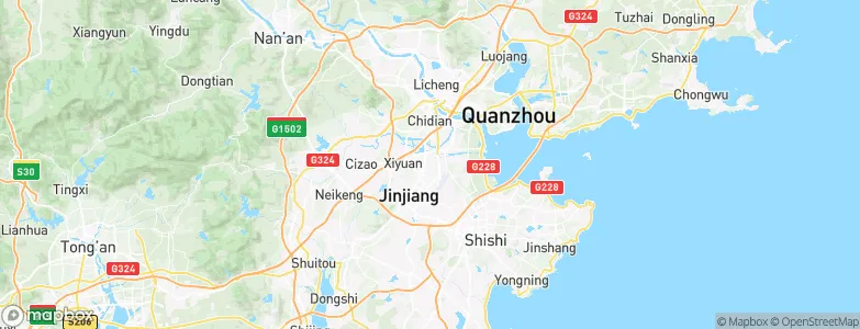 Jinjiang, China Map