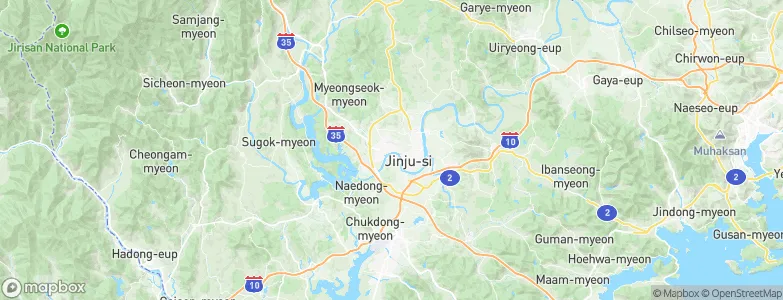 Jinju, South Korea Map