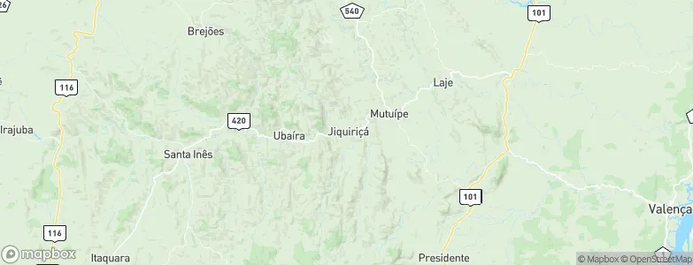 Jiquiriça, Brazil Map