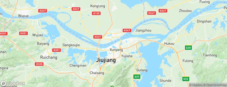 Jiujiang, China Map