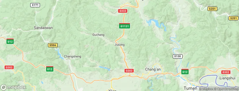 Jiulong, China Map