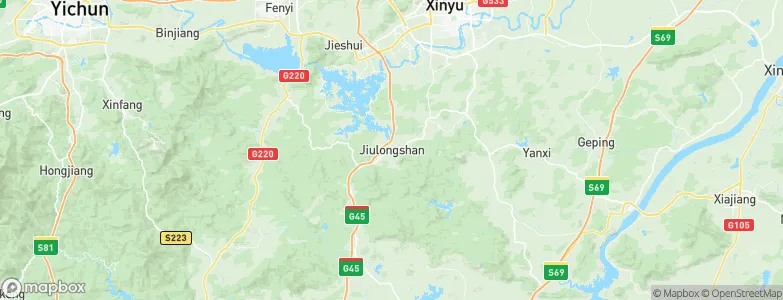 Jiulongshan, China Map