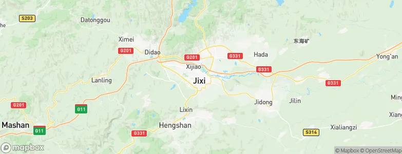 Jixi, China Map