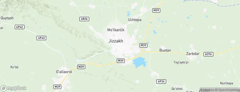 Jizzakh, Uzbekistan Map