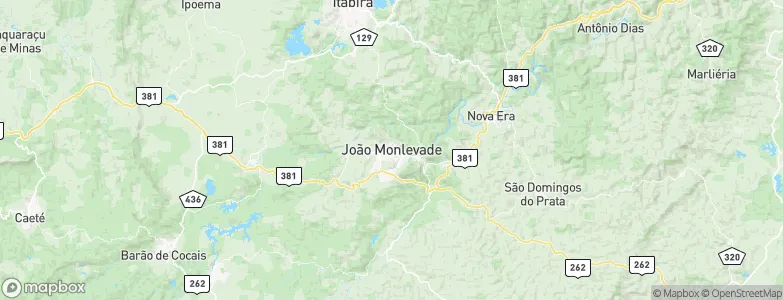 João Monlevade, Brazil Map