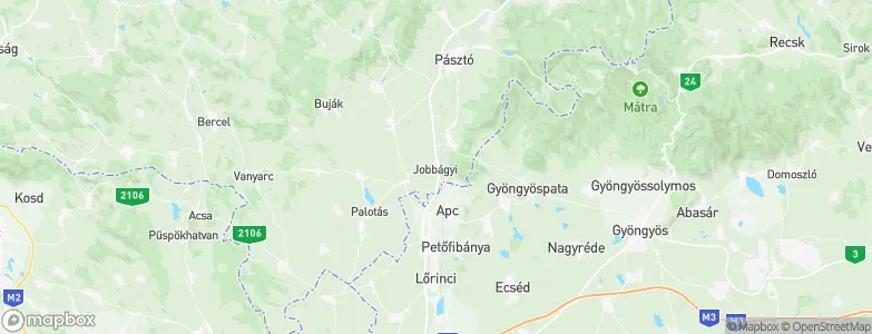 Jobbágyi, Hungary Map