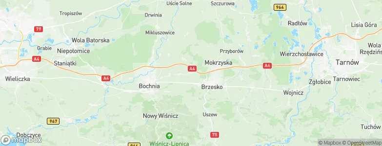Jodłówka, Poland Map