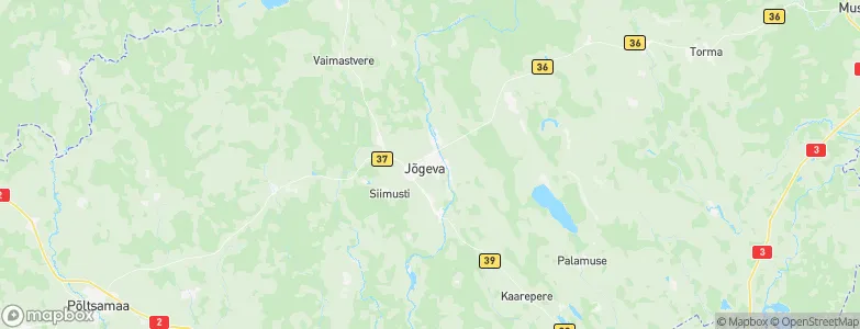 Jõgeva, Estonia Map
