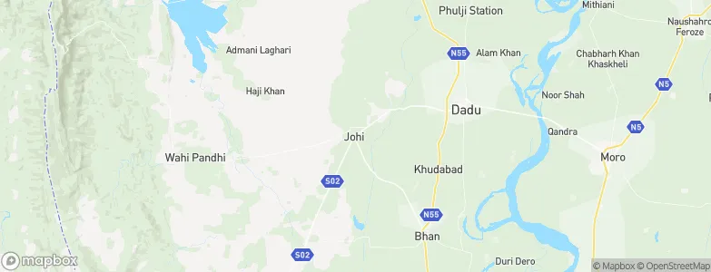 Johi, Pakistan Map