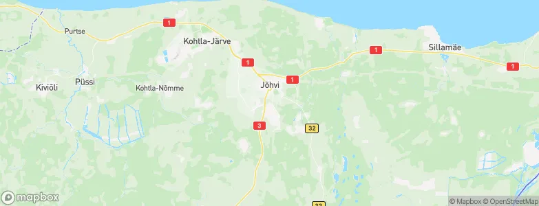 Jõhvi vald, Estonia Map