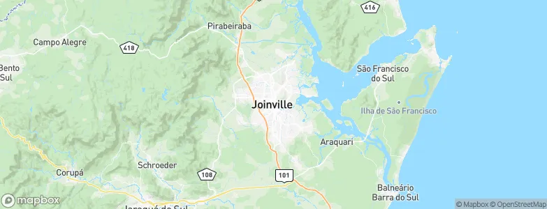 Joinville, Brazil Map