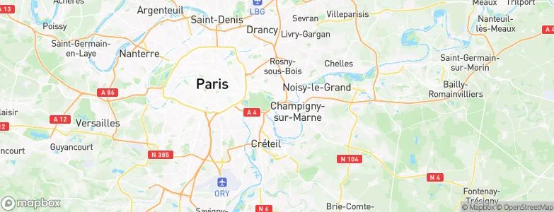 Joinville-le-Pont, France Map