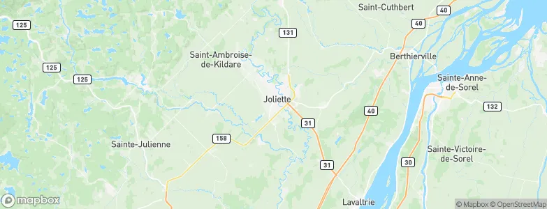 Joliette, Canada Map