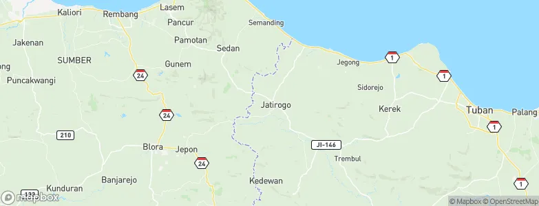 Jombok, Indonesia Map