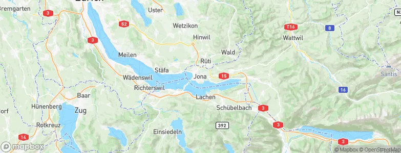 Jona, Switzerland Map