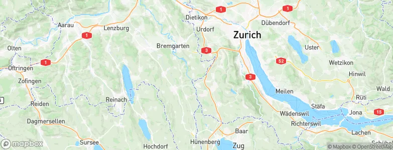 Jonen, Switzerland Map