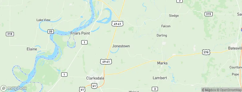 Jonestown, United States Map