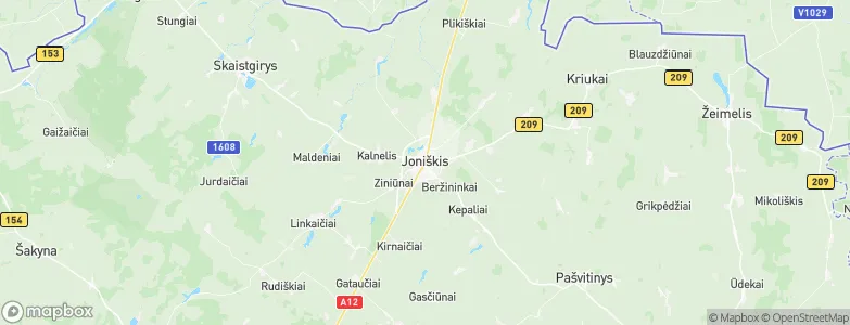 Joniškis, Lithuania Map
