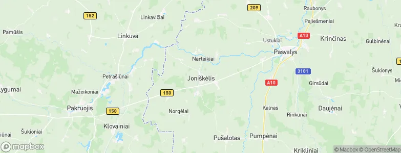 Joniškėlis, Lithuania Map