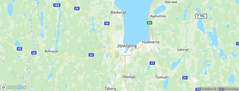 Jönköpings Kommun, Sweden Map