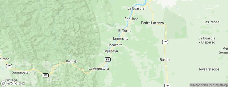 Jorochito, Bolivia Map