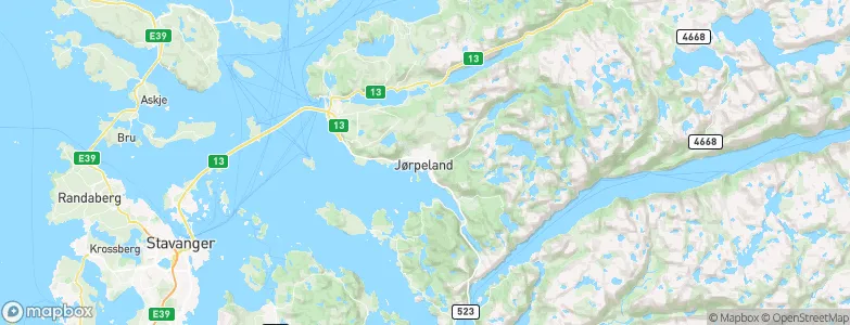 Jørpeland, Norway Map