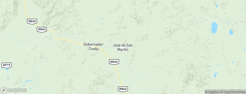 José de San Martín, Argentina Map