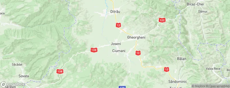 Joseni, Romania Map