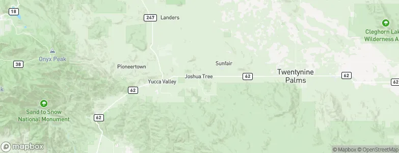 Joshua Tree, United States Map