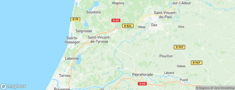 Josse, France Map