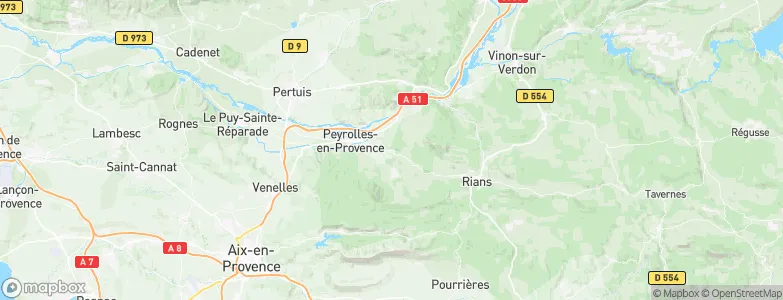 Jouques, France Map