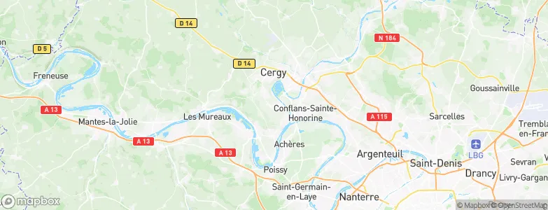 Jouy-le-Moutier, France Map