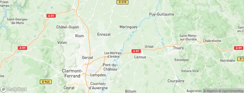 Joze, France Map