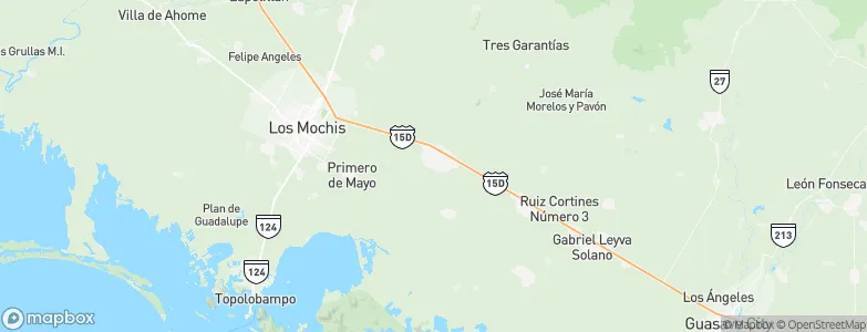 Juan José Ríos, Mexico Map