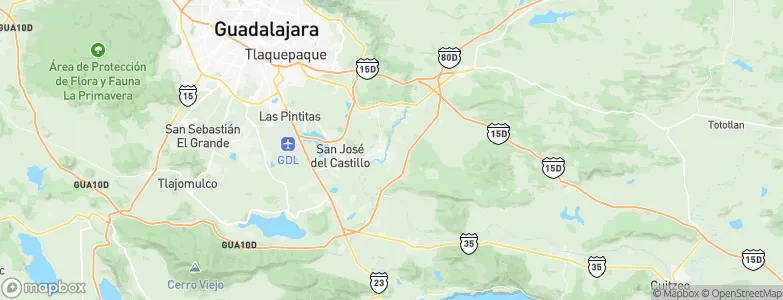 Juanacatlán, Mexico Map