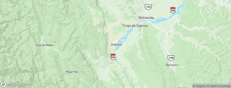 Juanjuí, Peru Map