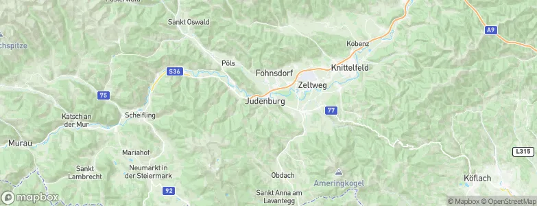 Judenburg, Austria Map