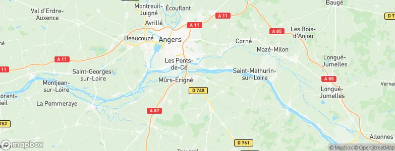 Juigné-sur-Loire, France Map