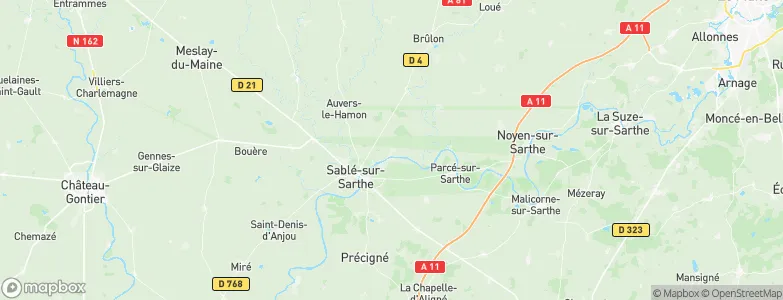 Juigné-sur-Sarthe, France Map