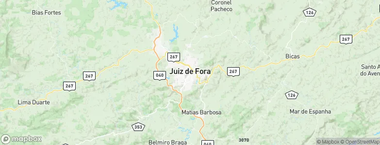 Juiz de Fora, Brazil Map